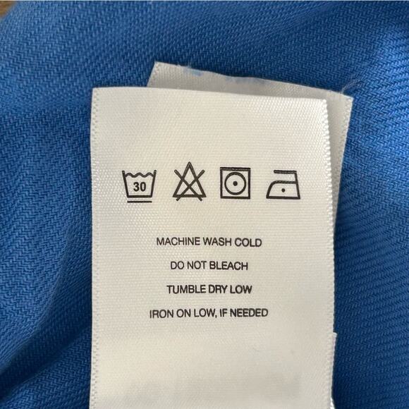 Outerknown Cloud Weave Button Front Blanket Shirt Shacket Blue Size Medium - Picture 9 of 10